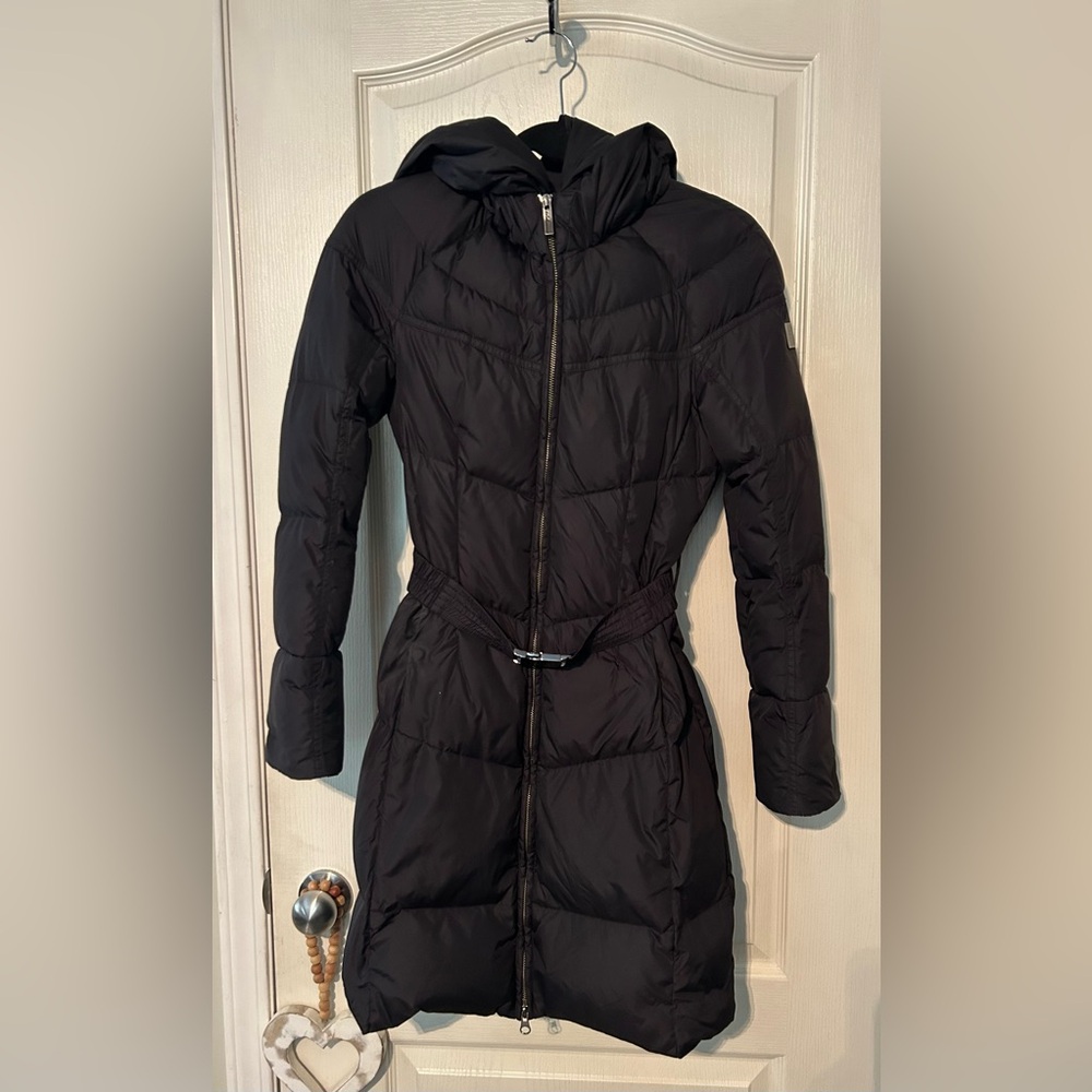 ADD Women's Black Pillow Hooded Puffer Coat